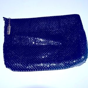 Vtg Whiting & Davis Black Metal Dressy Party Evening Bag Purse Clutch Wallet